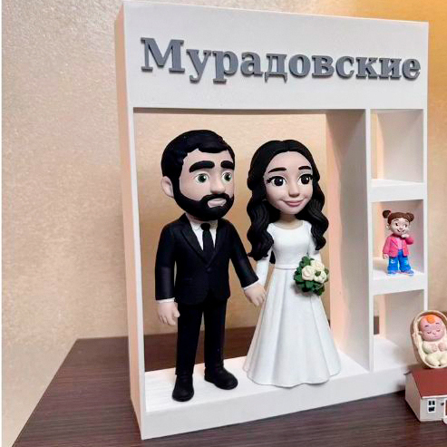 3-Д реалистичная фигурка человека изготовленная на заказ Фигурка изготовлена по описанию заказчика и по фотографии, в одежде, позе и с необходимыми предметами и аксессуарами
