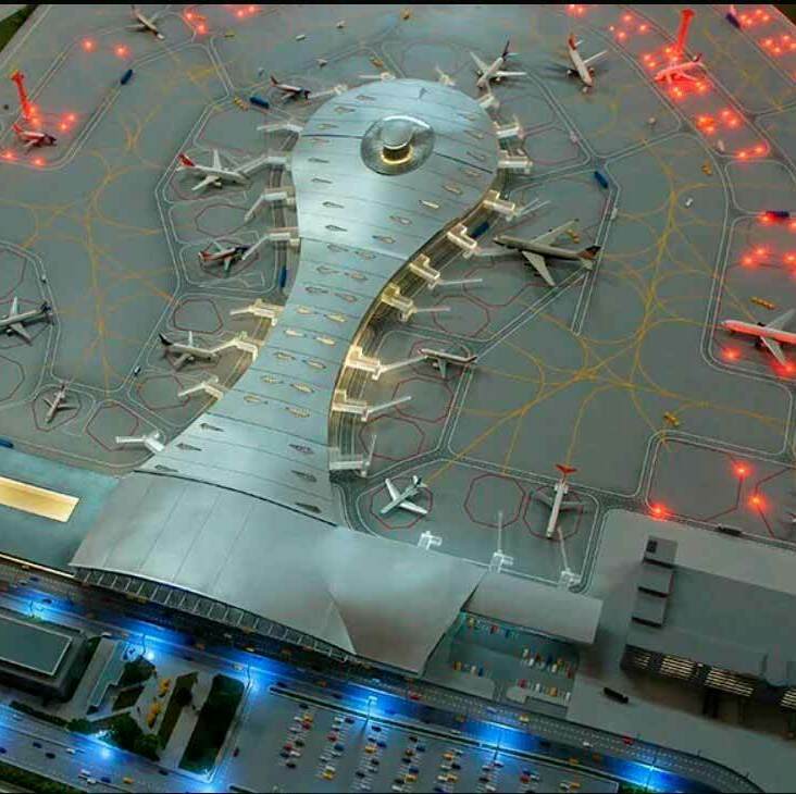 Архитектурный макет наших партнёров в Москве изготовленный для выставки