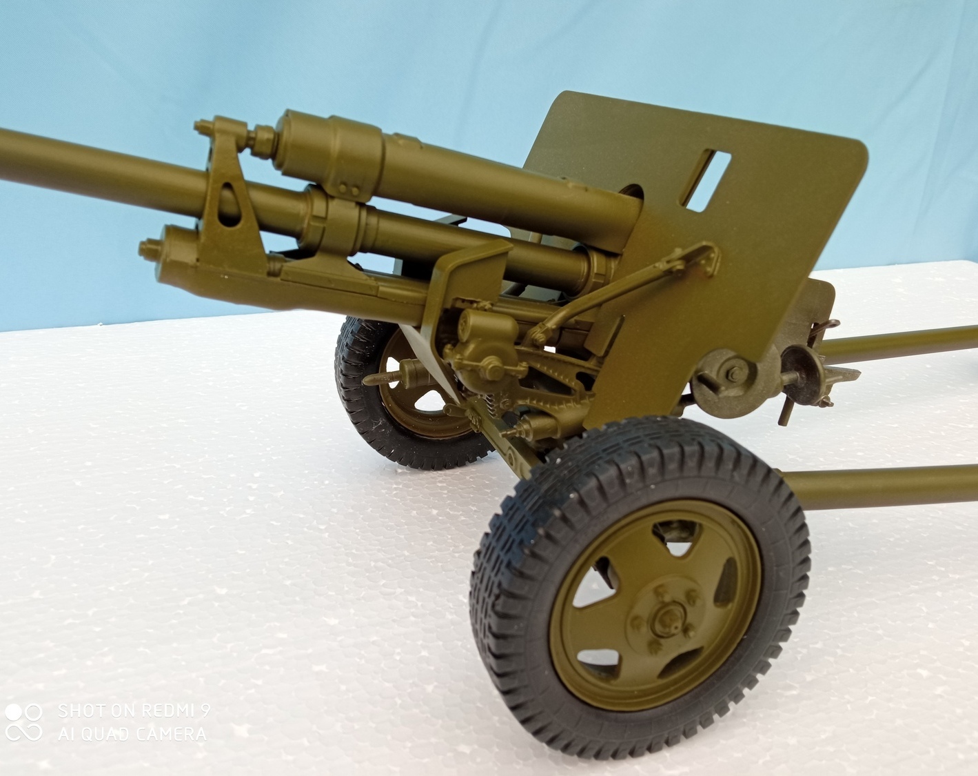 Модель артиллерийской, легендарной советской пушки ЗиС-3