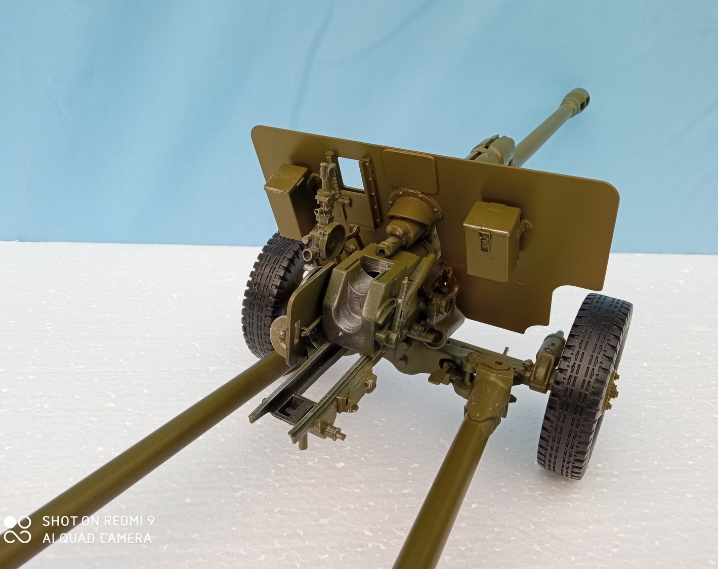 Модель артиллерийской пушки ЗиС-3 времён войны