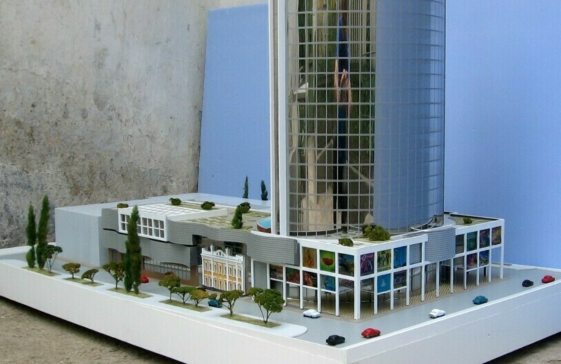 Модель многоэтажного здания выполненный на заказ