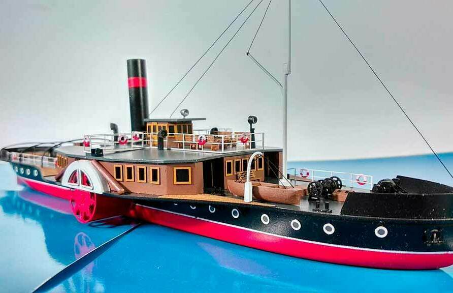 Макет судна / корабля на заказ Модель речного судна изготовленная в студии макетов