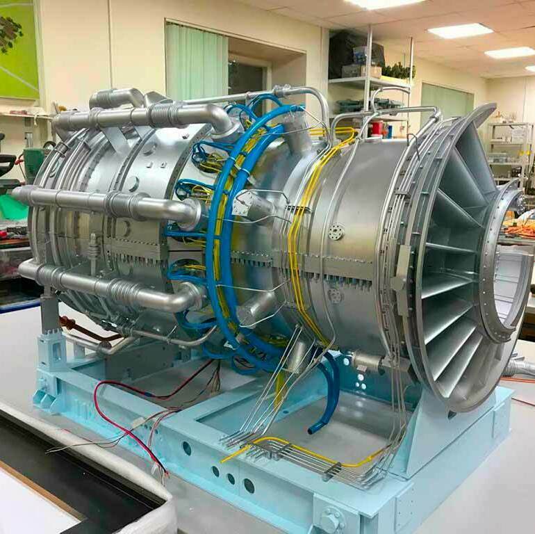 Промышленный масштабный макет газовой турбины, изготовленный на заказ для выставки Промышленный масштабный макет газовой турбины, изготовленный на заказ для выставки