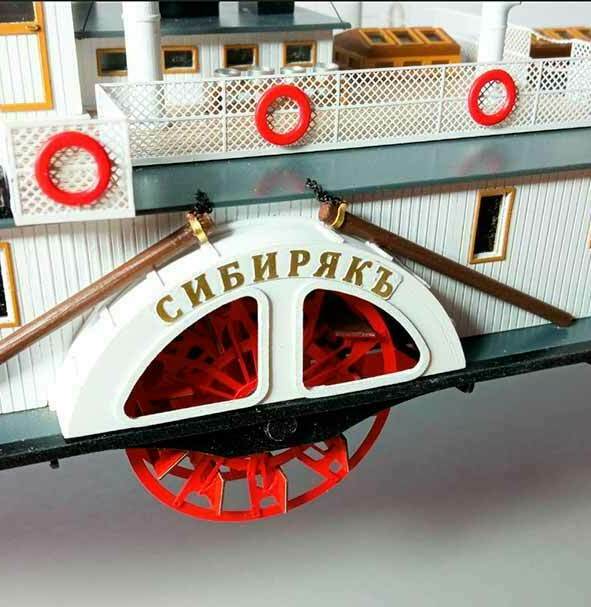 Модель парохода, изготовленная для музея на заказ в макетной студии Модель парохода, изготовленная для музея на заказ в макетной студии для музея